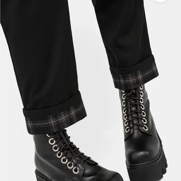 Disturbia clover check contrast trousers us14 - Picture 3 of 3